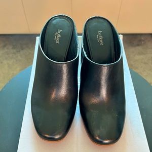 Botkier Black Leather Mules